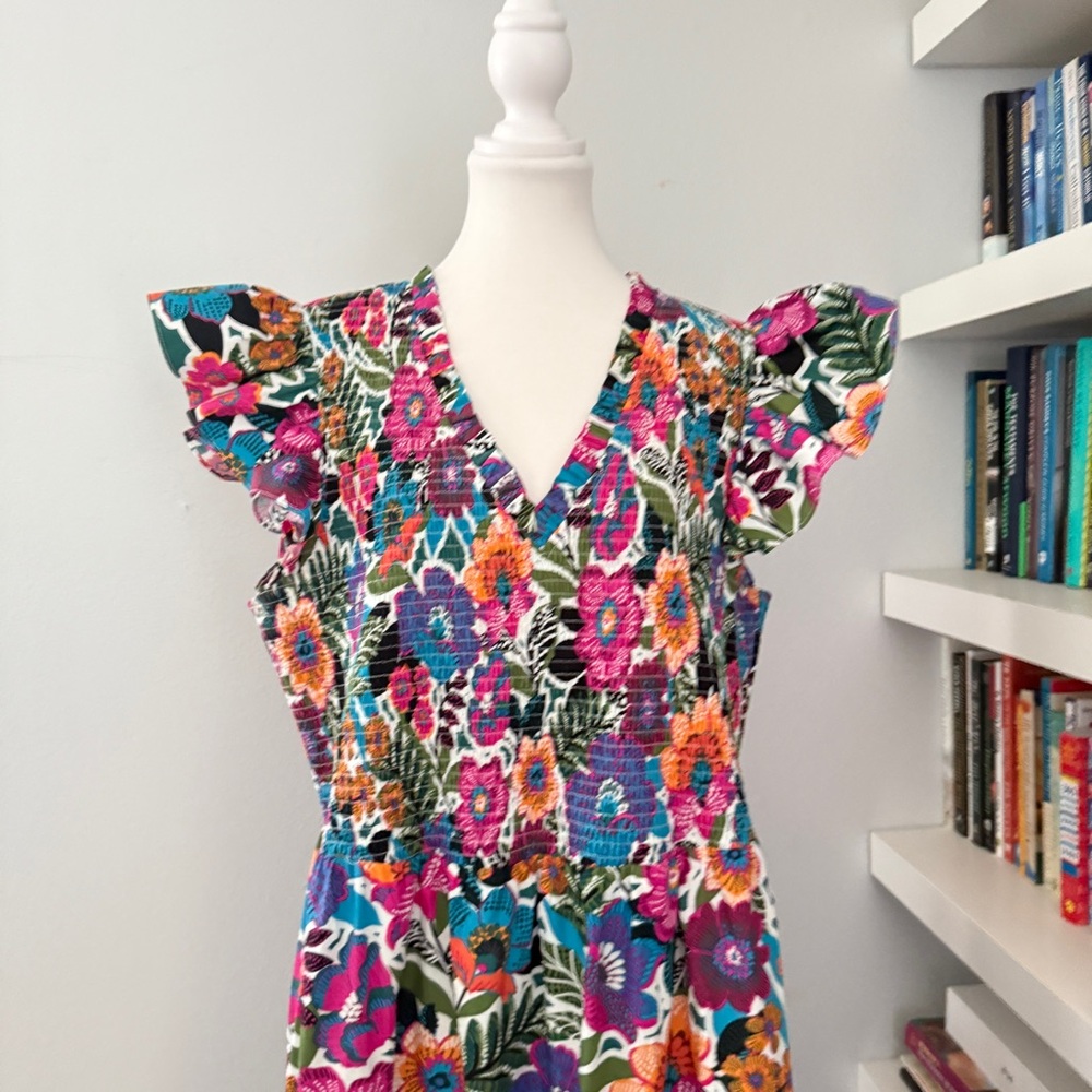 Sugarlips Multicolor Floral Maxi Dress - Blue, Pink, Orange, Green